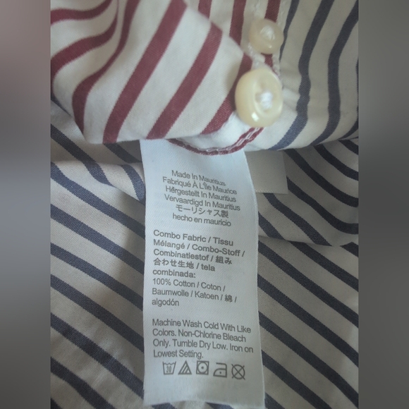 J.Crew Striped Multicolor Men's Shirt, Size XLT - Picture 4 of 8